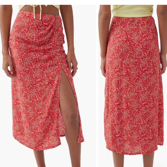 O'Neill Dresses & Skirts - O’Neill Rosita Floral Button Front Midi Skirt Size M
